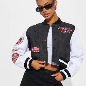 Niners Home Game Jacket - Black Wash